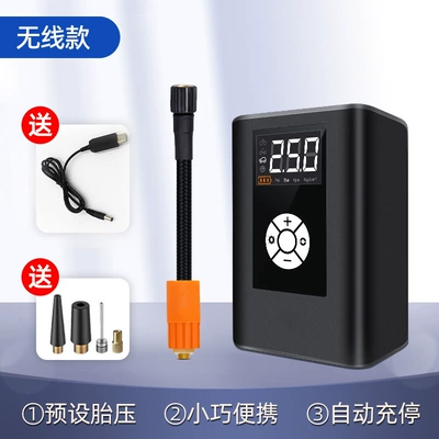 Car Air Pump Wireless Portable Car Tire Air Pump Electric Motorcycle High Pressure Air Pump Small (Hava nasosu) - car-air-pump-jm-8804-wireless