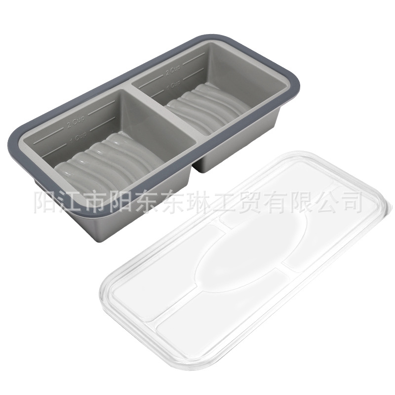 Transfronteriza venta caliente de silicona plegable caja de almuerzo caja de almuerzo caja de preservación de alimentos calentada por microondas caja de envasado