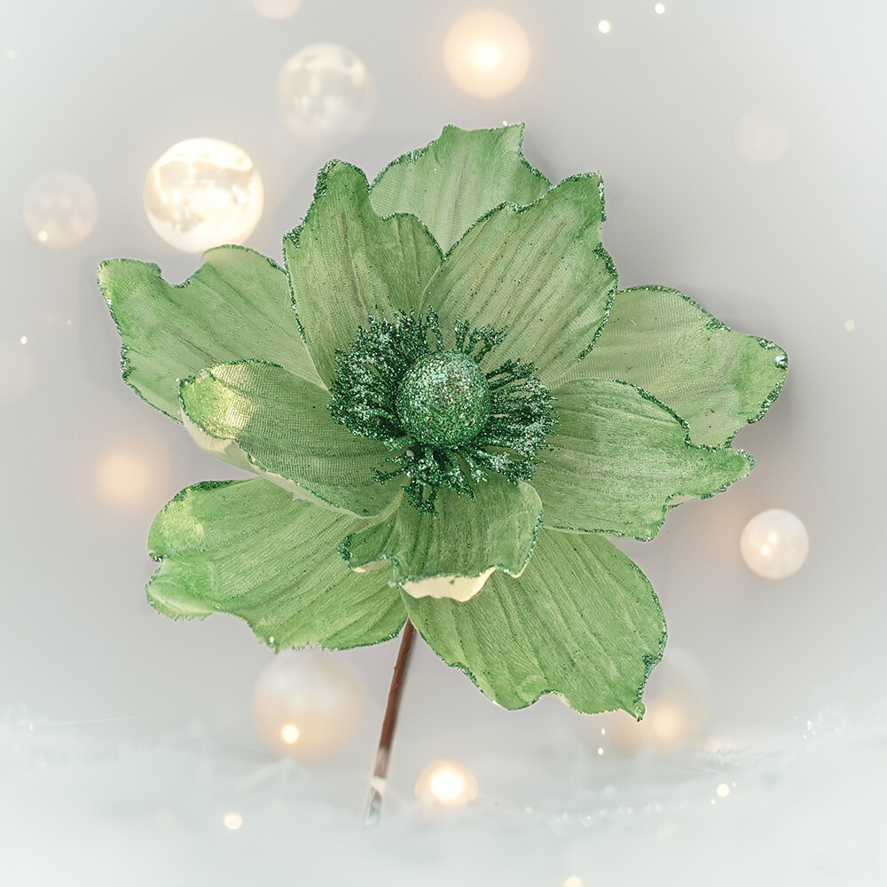 Flores artificiales de Navidad Decoraciones navideñas Flores decorativas Creativas Pequeñas decoraciones Colgante Escena Diy Decoración Estilo ins