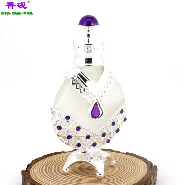 香砚定制10ml银色紫珠少女瓶四脚香水瓶1.jpg