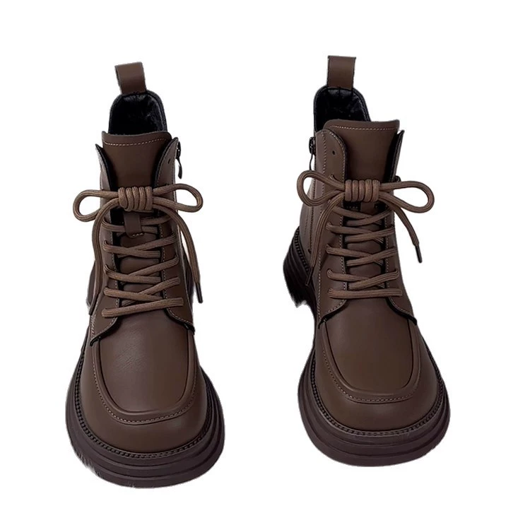 Ботинки Martens демисезонные на низкой платформе, челси‑тип, с опцией флиса