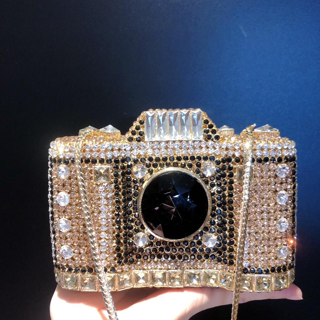 Stone clutch transfronterizo cámara de diamantes bolsa de cena lujosa bolsa de noche bolsa de mujer bolsa de diamantes de mano europea y americana