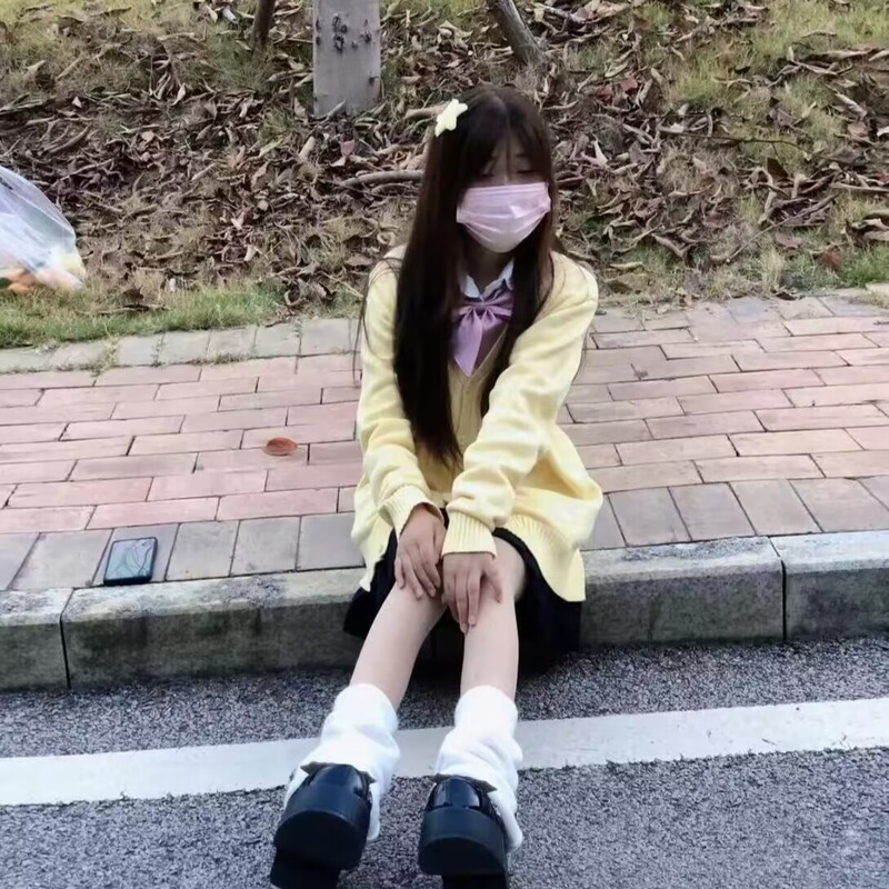 Autumn clothing with a set of jk cardigan sweater women's college style uniform top all-match sweater coat suit