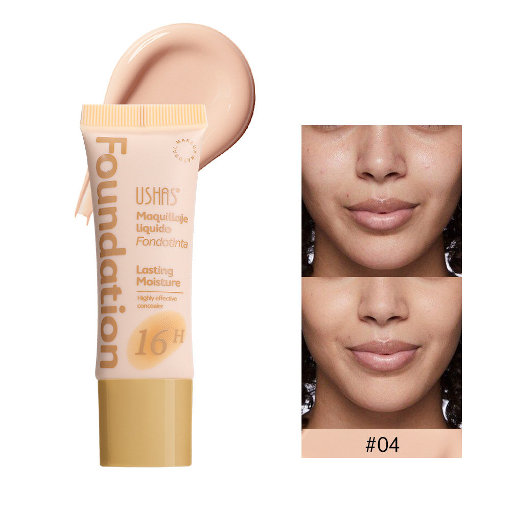 USHAS European and American Cross-border spot corrector base líquida para cubrir las ojeras y las marcas de acné, impermeable y sin maquillaje UC100