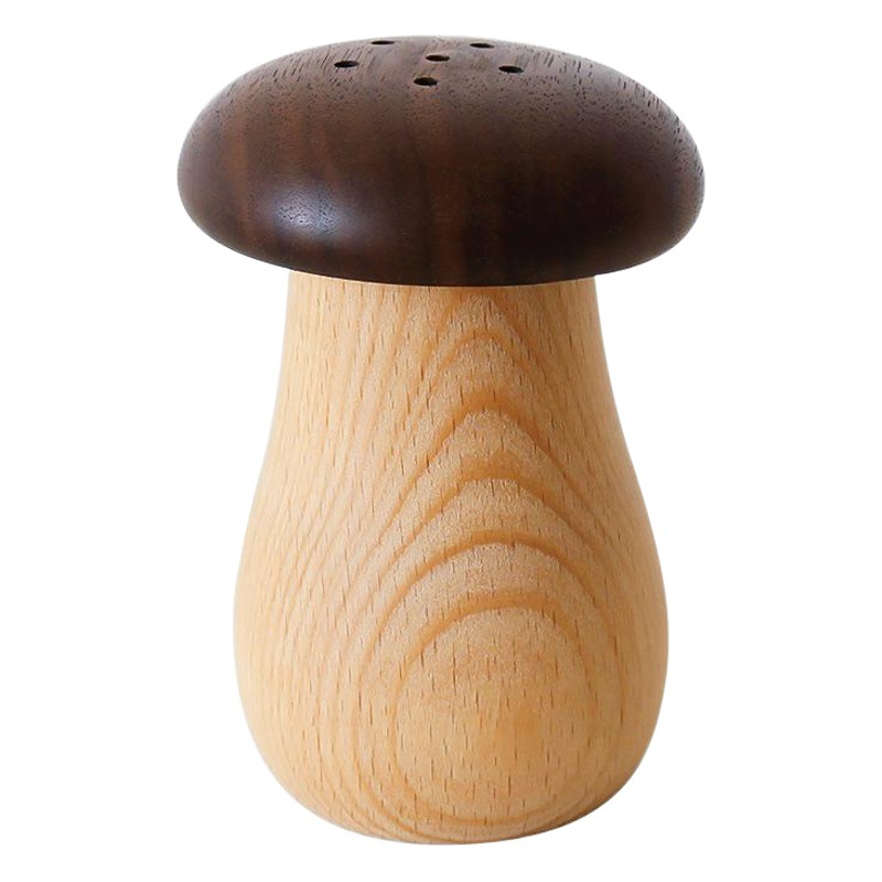 B & B palillo pote palillo de dientes cubo palillo de dientes caja de palillo de dientes de almacenamiento Estilo japonés madera Nogal Negro hogar lindo seta