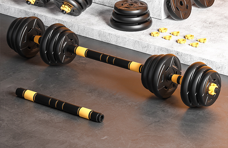 Adjustable weight dumbbells for student dormitories male fitness exercise equipment home set combination pair barbell