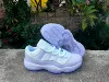 AJ11, низкий, белый/фиолетовый