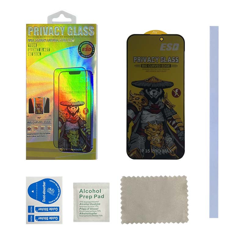 Película templada aplicable 2024 Apple 15 Anti-voyeur iPhone13 Anti-voyeur 14promax Película para teléfono móvil anti-voyeur a prueba de explosiones