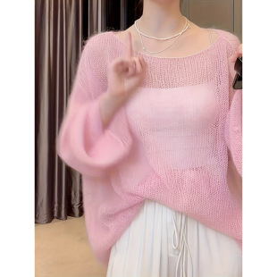 R 22265 Thin Lazy Loose Knit Cardigan ����㼑Ќ����_��