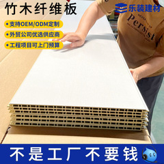 竹木纤维集成墙板防水防潮家装连锁酒店宾馆木纹护墙板工厂现货