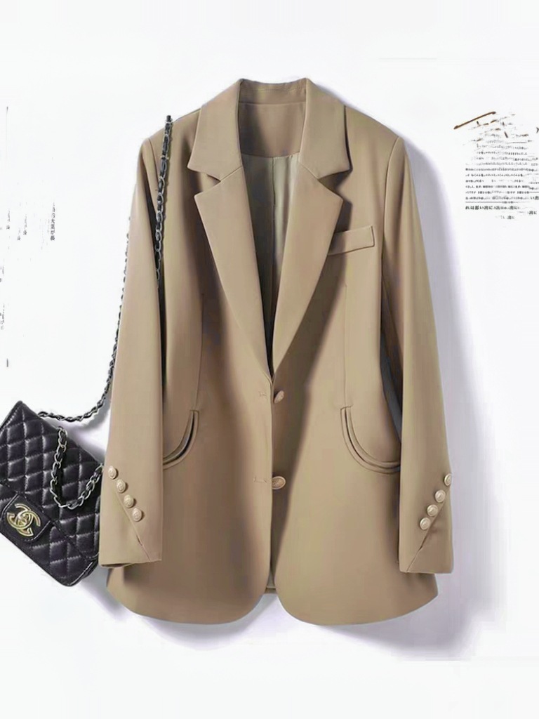 Retro Blazer Women's Autum Clothing Korean Style Early Autum Small Autum Clothing Small Suit Super Fashionable European Goods Work Clothing Retro Blazer Women's Autum Clothing Korean Style Early Autum Small Autum Clothing Small Suit Super Fashionable European Goods Work Clothing