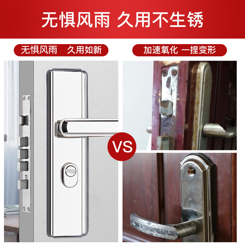 盗難防止ドアロックセット汎用型ドアロックドア二活双快錠家庭用室内ドアロック三点セット|undefined