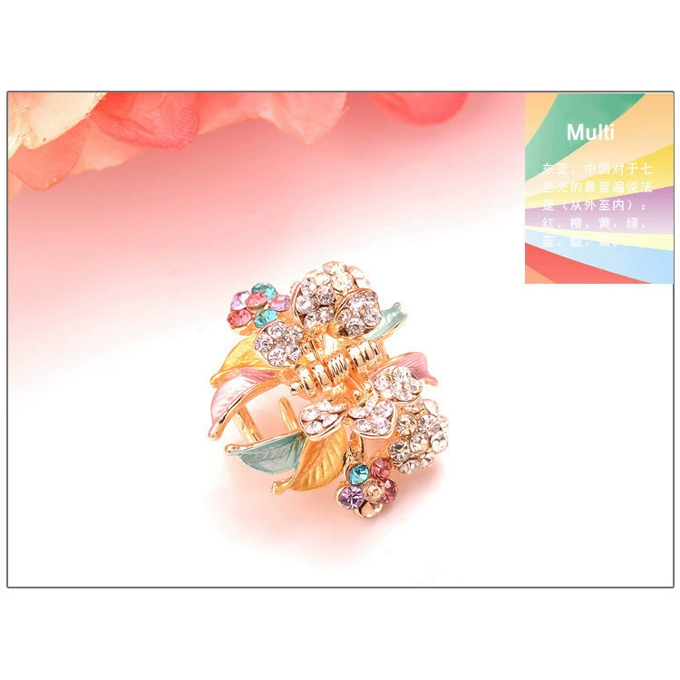 Retro hair accessory, painted crab pin, bangs, hairgrip