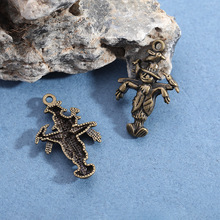 歐美外貿DIY合金飾品古銅稻草人的小鳥吊墜diy配件耳飾手鏈項鏈