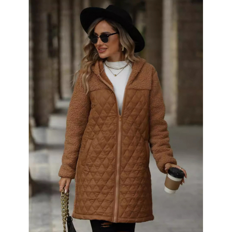Wholesale Of Loose-Fitting Winter And Autumn Coats With Hood, Zipper, And Plush Lining_ecoleips.com