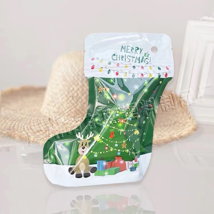 Calcetines de Navidad bolsa de regalo decoración de Navidad bolsa creativa pequeña decoración de la joyería bolsa colgante bolsa de Santa Claus