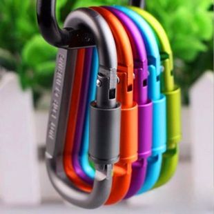 Outdoor Carabiner D Type Aluminum Alloy Key Hanging Buckle Selected Recommendation Safe Portable Durable Rebound D