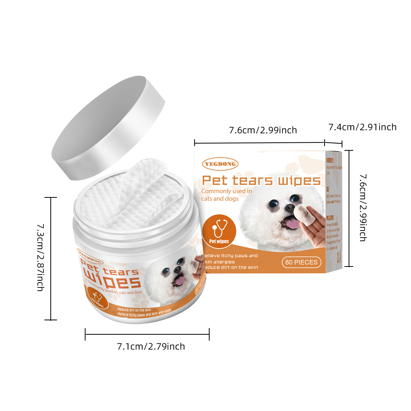 Yegbong Pet Wet Wipes