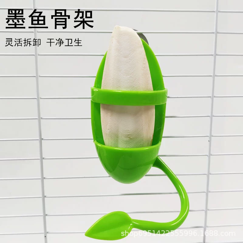 Попугай птица Каракатица кость кронштейн Тигровая кожа Xuanfeng птица с корзиной для овощей и фруктов клип кальциевая добавка Кормление птица поставки оптом