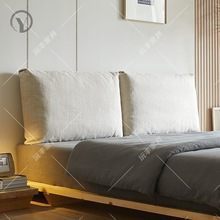 羽绒大靠背床头软包日式诧寂风网红民宿无床头靠垫双人靠枕2天发