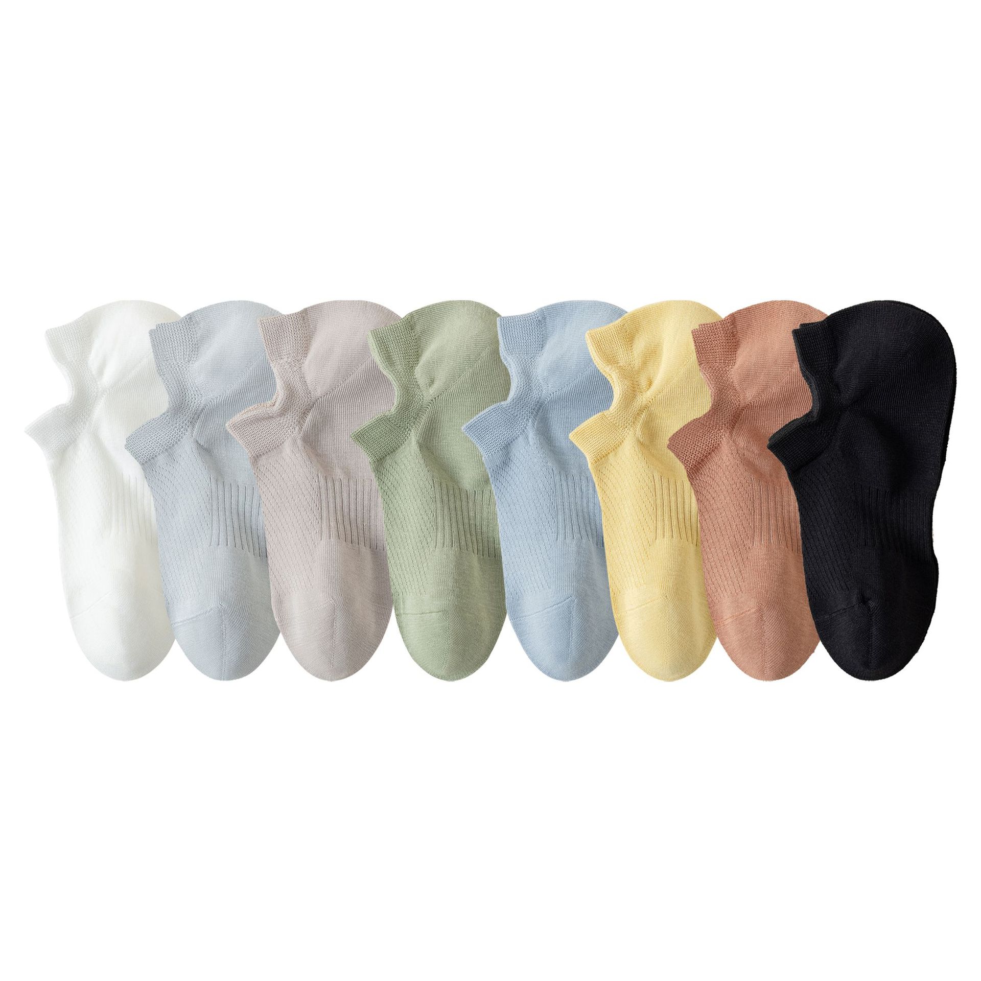 Calcetines de algodón puro Calcetines delgados de verano para hombres Calcetines de barco transpirables que absorben el sudor Calcetines de algodón de verano Calcetines Zhuji