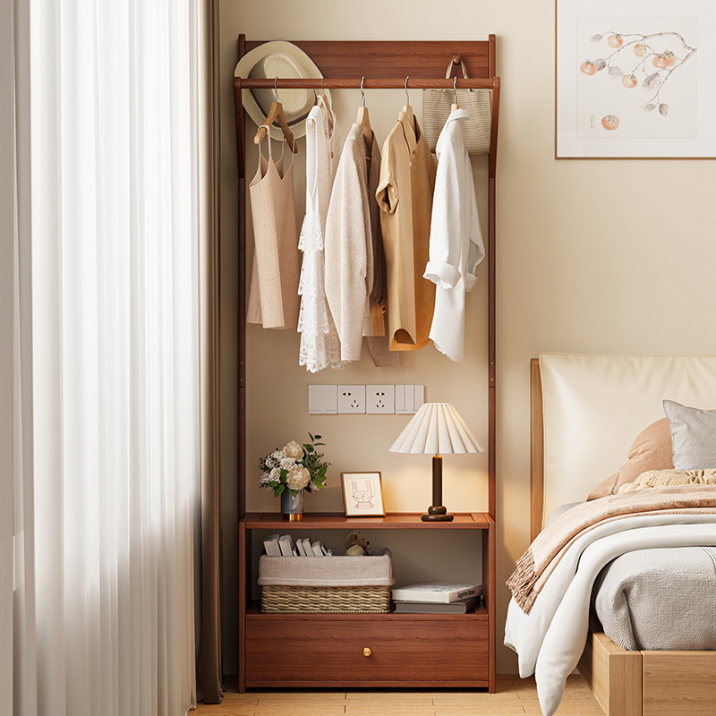 Perchero Mesita de noche de una pieza Marco de almacenamiento de dormitorio para el hogar creativo Marco de almacenamiento de cama para el hogar simple Gabinete de almacenamiento