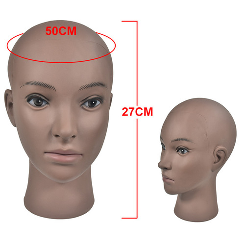Fake head, hair cut, pin model head, bald head model prop, hat, wig, hair trim, hair salon head model stand