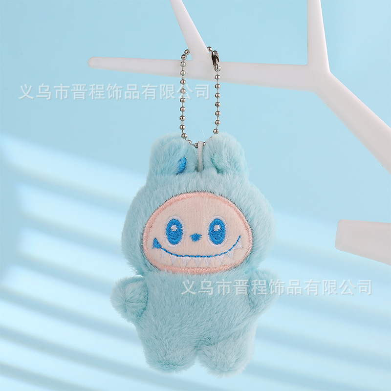 きしむかわいい Labubu 人形ペンダント漫画 Labubu ウサギぬいぐるみバッグキーホルダー小さなペンダントバッチ|undefined