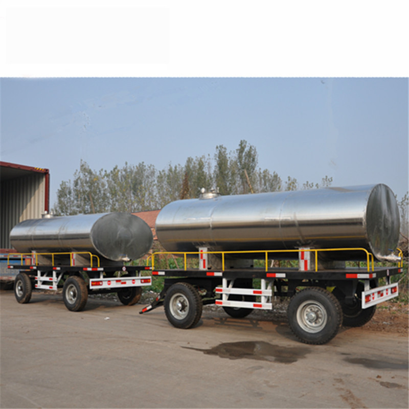 优质厂家供应5T不锈钢拖车 农用吸污拖车 油罐拖车  量大从优