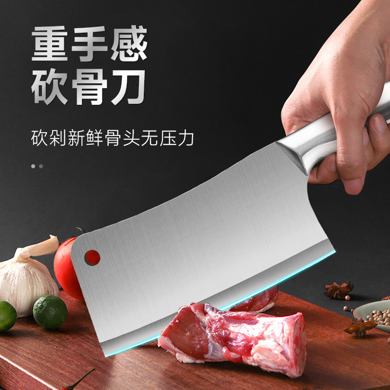 Cuchillo de cocinero, cuchillo de corte afilado, cuchillo de corte de hueso, cuchillo de corte de acero inoxidable, cuchillo de corte afilado.