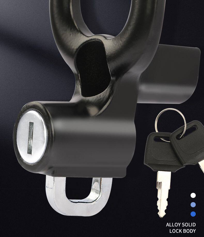 Scooter Helmet Lock, Helmet Anti-Theft Lock, Electric Vehicle Hook, Helmet Anti-Lost Front-Mounted Universal Helmet Lock