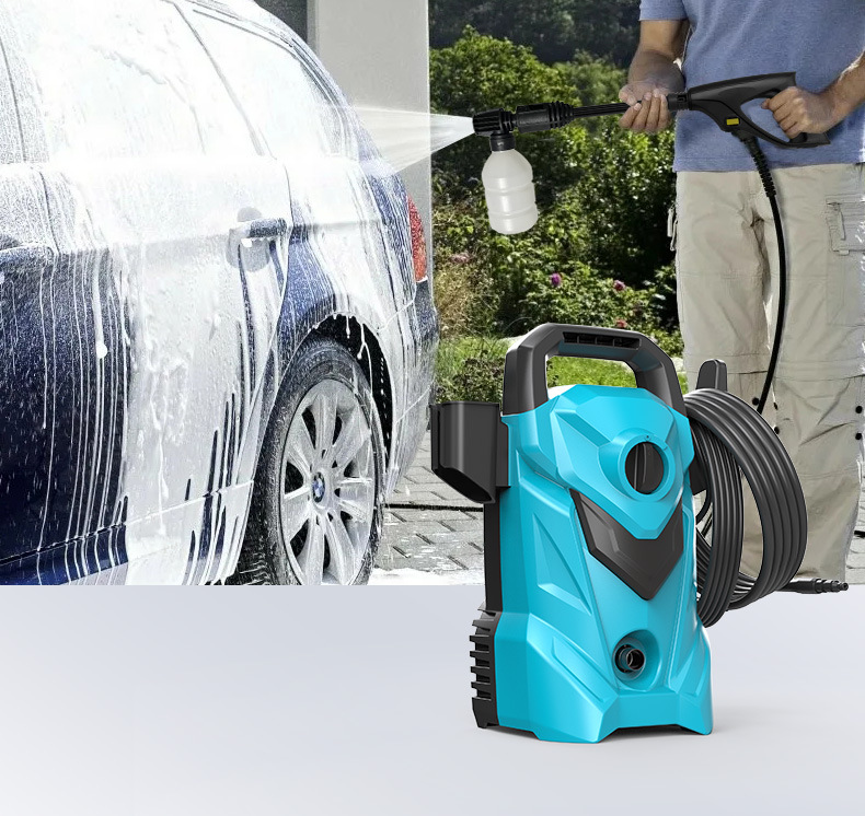 Cross-Border New Car Washing Machine High Pressure 220V110V Household Car Washing Artifact Portable Water Gun Brush Car Water Pump Cleaning Machine