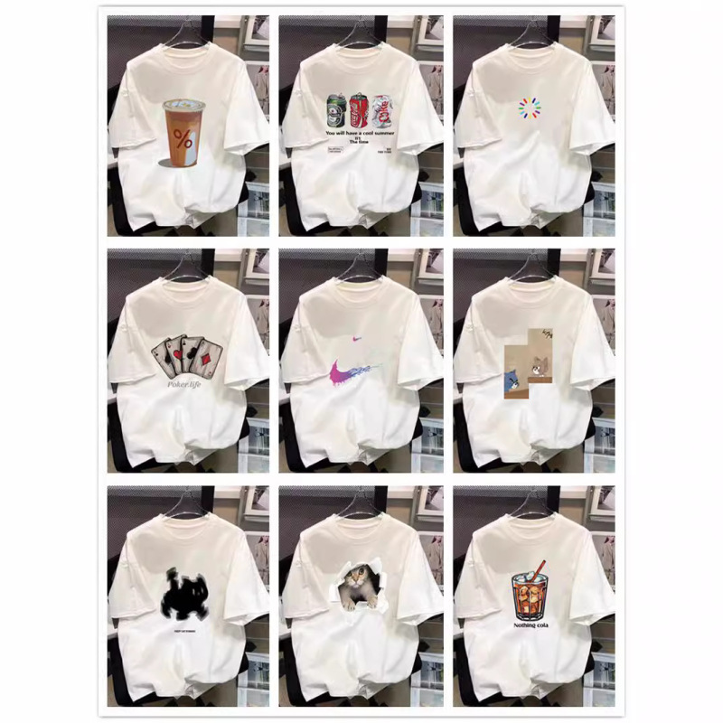 Pure Cotton T-Shirt Unisex Mid-Length 2026 Summer New Black Loose Trendy Brand Couple Versatile Short-Sleeve Base Shirt