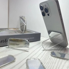 新型携帯電話スタンド鏡裏帖怠け者スタンドコーン丸型平面溝カラー印刷ロゴ滴糊