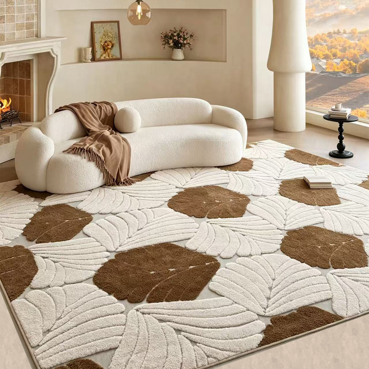 Nórdico simple alfombra jacquard alfombra doméstica suave alfombra de sala de estar sofá alfombra de mesa de té alfombra de cama alfombra comercio exterior al por mayor