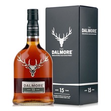洋酒大摩Dalmore15年苏格兰单一麦芽威士忌达尔摩帝摩礼盒装700ml