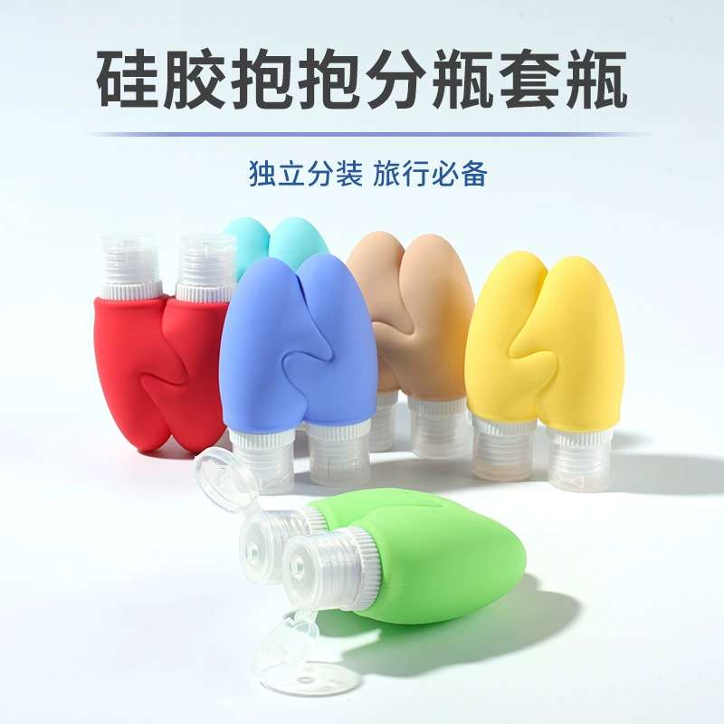 Новый день путешествия Портативная силиконовая бутылка разливочная многоцветная силиконовая бутылка шампуня для лица