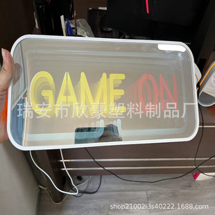 2024 New Acrylic Signage GAME ON Plastic Billboard Logo Holiday Party Table Ornaments Props