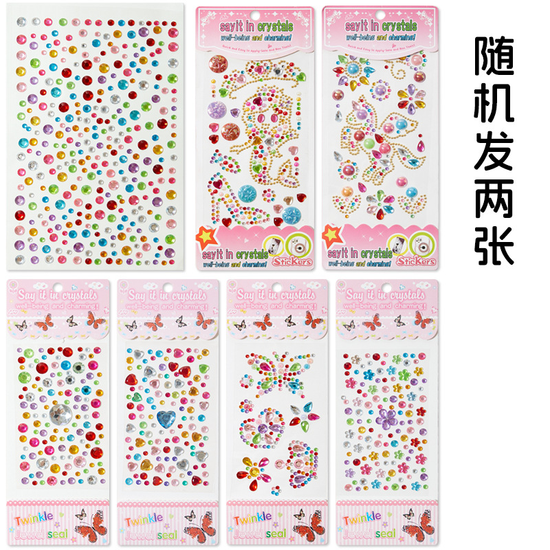 2 diamond stickers