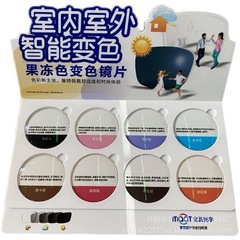 Smart color-changing lenses True 1.56/1.61/1.67/1.74 color jelly resin aspheric for myopia