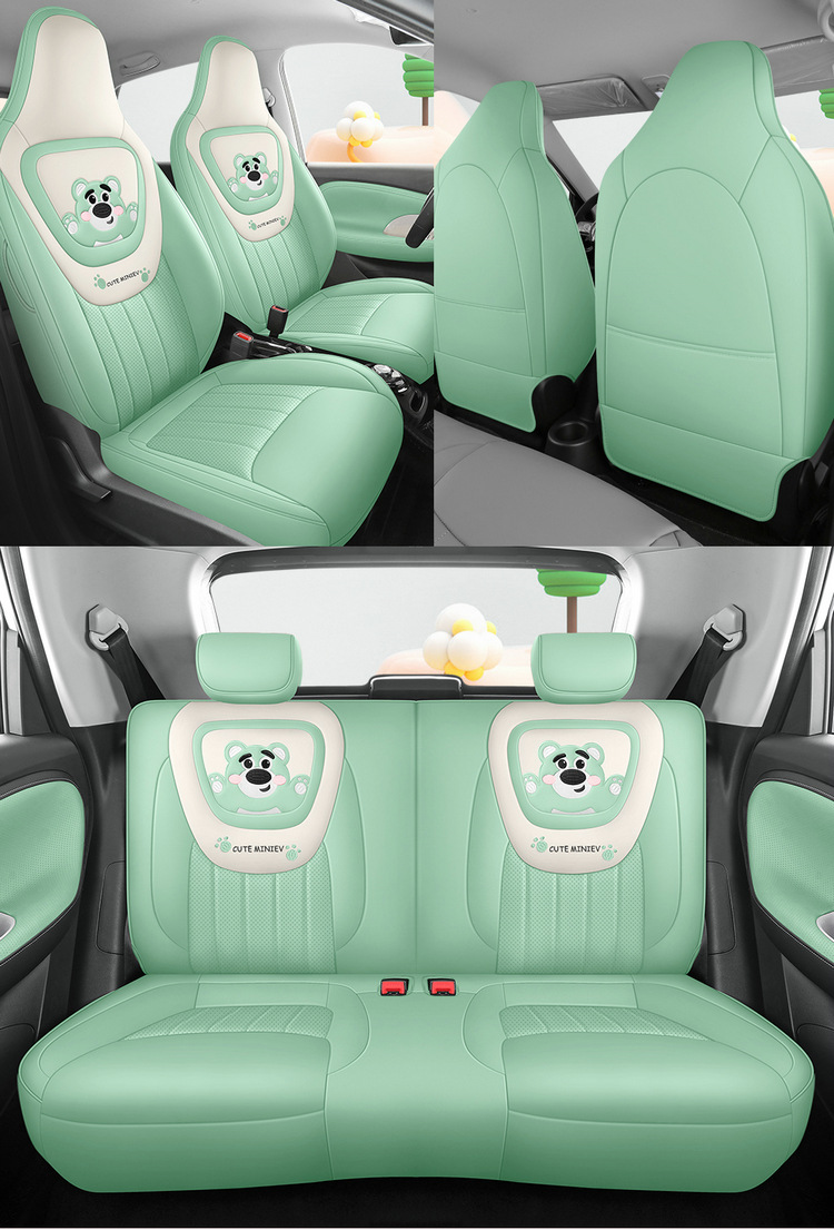 Suitable for 2024 third-generation Wuling Hongguang MINI Macaron car seat cover cartoon cute full surround