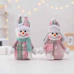 クリスマス雪だるま人形人形装飾品クリスマスショッピングモールの窓寝室の装飾ホームシーンクリスマスツリー装飾品
