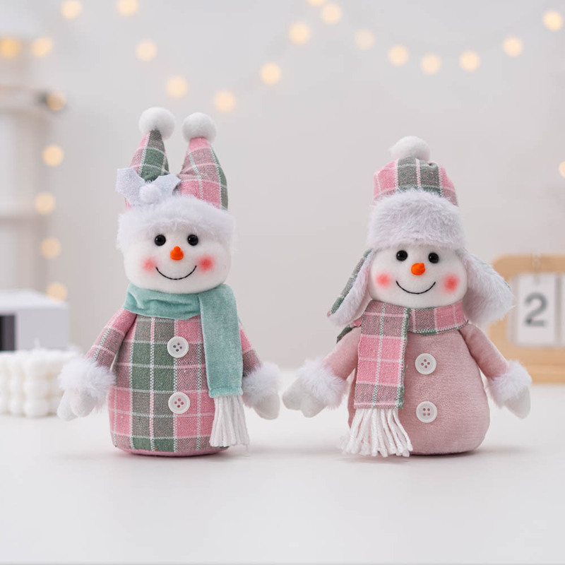 クリスマス雪だるま人形人形装飾品クリスマスショッピングモールの窓寝室の装飾ホームシーンクリスマスツリー装飾品|undefined