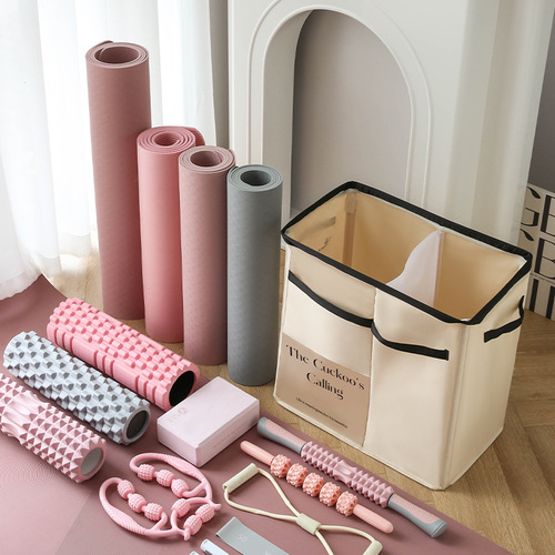 Yoga mat storage basket fitness equipment sports goods storage basket sports equipment tool badminton rack tube