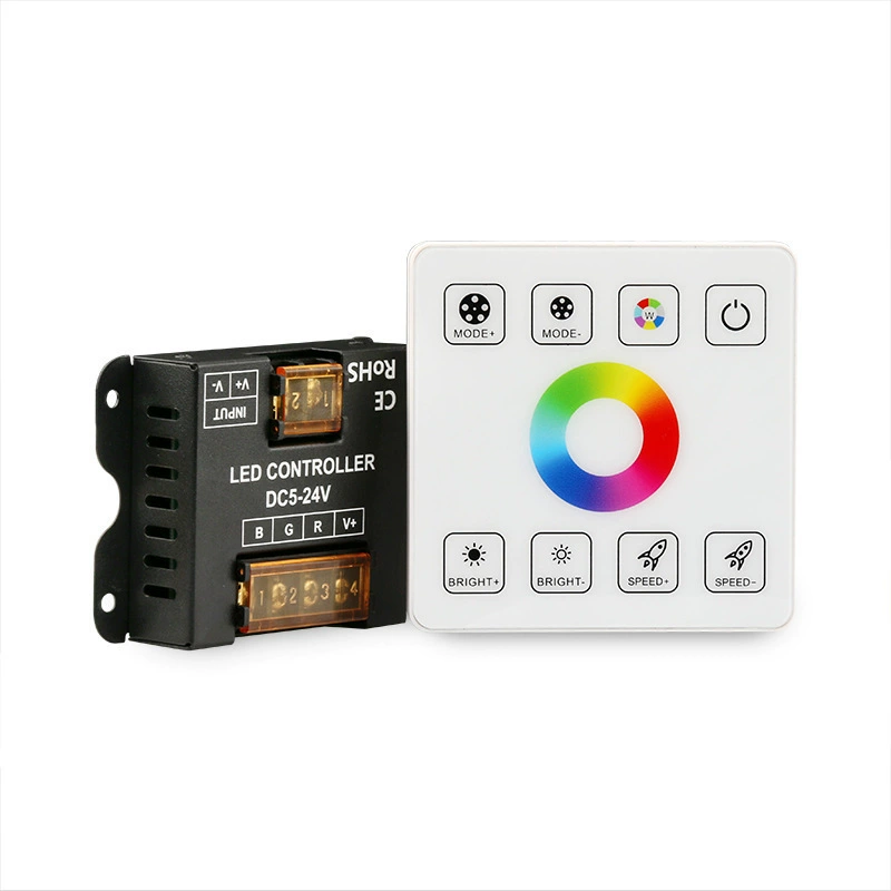 LED two-color touch lamp, light strip, light panel, controller, 12v, 24v, three colors, remote control