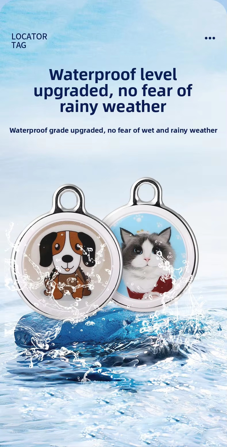 Smart GPS tracker for pets, waterproof, Android and iOS compatible