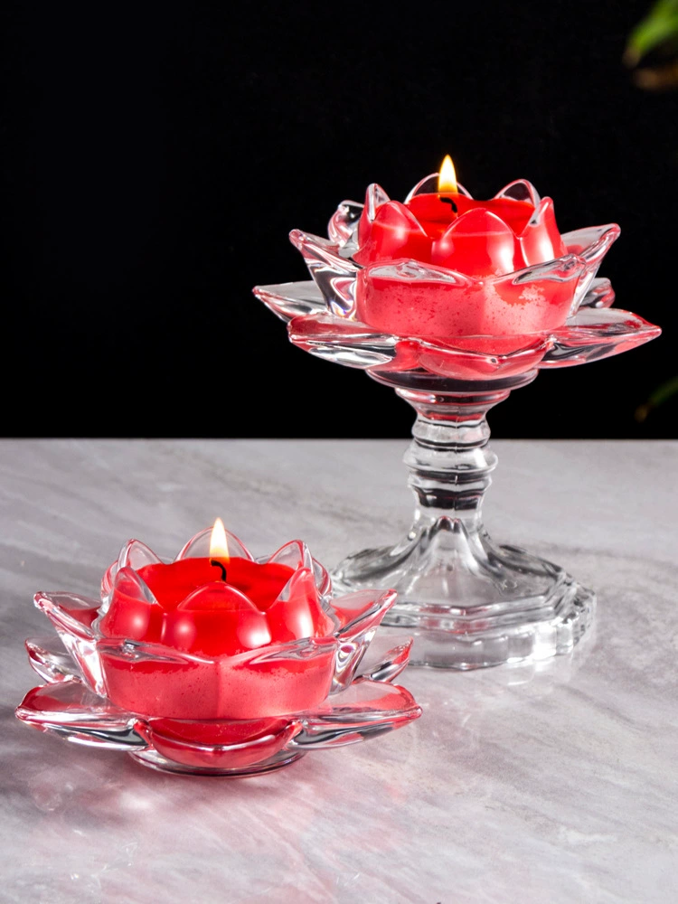 Candle, glass flashlight, lamp socket odorless