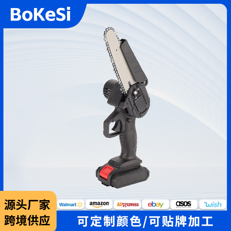 跨境外贸4寸木工大功率伐木锯6寸园林修枝锯多功能便携电链锯批发