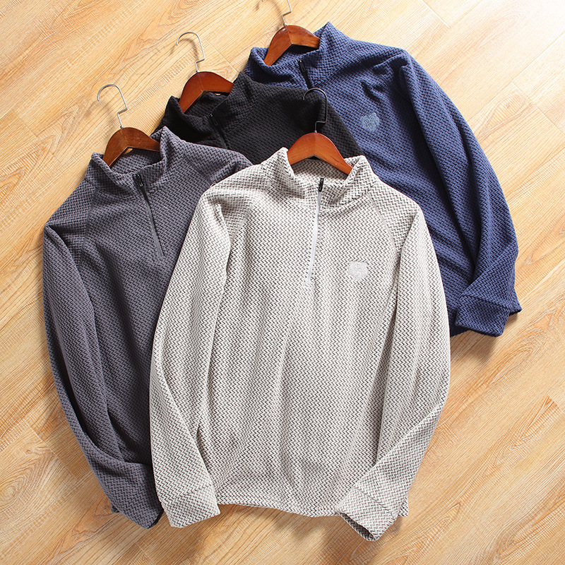 Designer Line! Autumn New Men's and Women's Stand-Up Collar Warm and Comfortable Fleece Half-Zip Sports Casual Sweatshirt Jacket