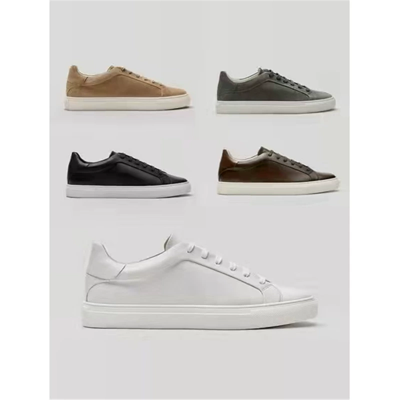 Можно разработать новую модель 2025 года и оптом неоформленную мужскую обувь, универсальную мужскую обувь на все сезоны, повседневные кожаные кроссовки на плоской подошве, спортивную обувь.